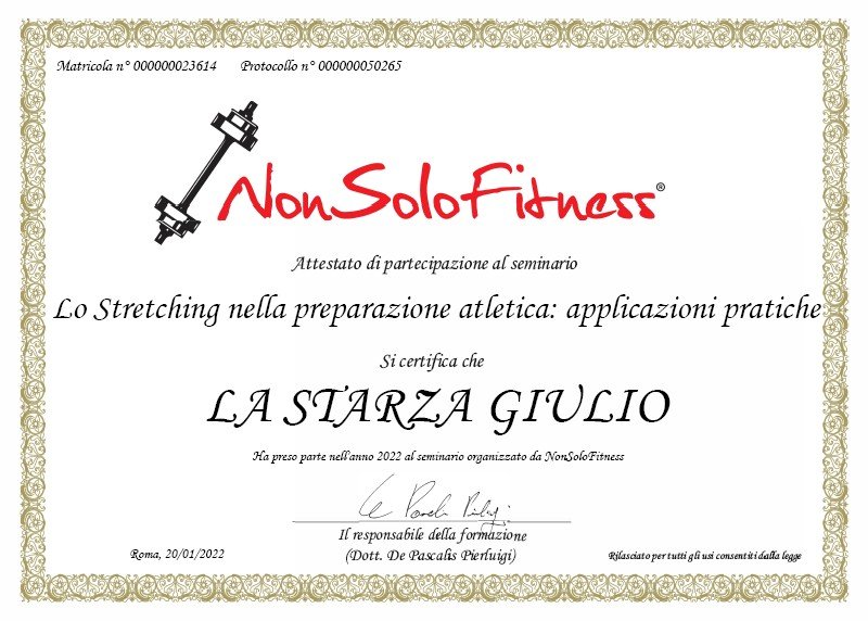 Certificazione Stretching - Personal Trainer Roma